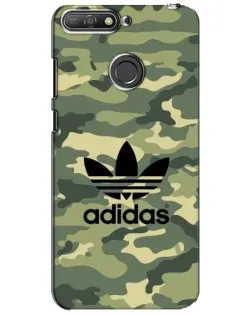 Чехол для Huawei Y6 Prime 2018 с картинкой «Милитари стиль Adidas»