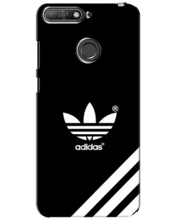 Чехол для Huawei Y6 Prime 2018 с картинкой «Adidas с диагональными полосами»