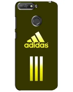 Чехол для Huawei Y6 Prime 2018 с картинкой «Оливковый градиент Adidas»