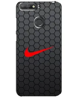 Чехол для Huawei Y6 Prime 2018 с картинкой «Nike — карбоновая сетка» Чехол для Huawei Y6 Prime 2018 с картинкой «Nike — карбоновая сетка»