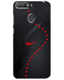 Чехол для Huawei Y6 Prime 2018 с картинкой «Абстрактный дизайн Nike»