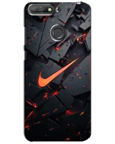 Чехол для Huawei Y6 Prime 2018 с картинкой «Nike — эффект разломов» Чехол для Huawei Y6 Prime 2018 с картинкой «Nike — эффект разломов»