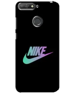 Чехол для Huawei Y6 Prime 2018 с картинкой «Nike — городская ночь»
