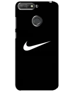Чехол для Huawei Y6 Prime 2018 с картинкой «Минималистический Найк»