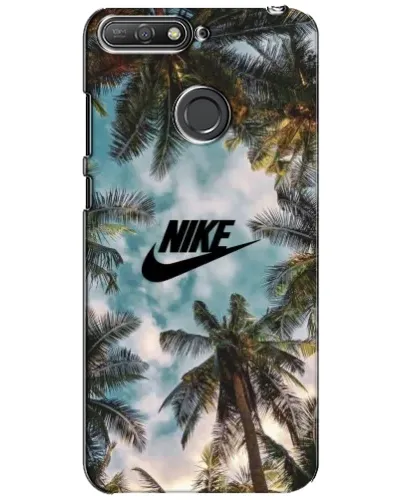 Чехол для Huawei Y6 Prime 2018 с картинкой «Тропический принт Nike» Чехол для Huawei Y6 Prime 2018 с картинкой «Тропический принт Nike»