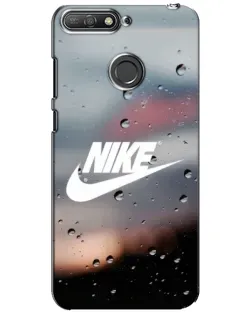 Чехол для Huawei Y6 Prime 2018 с картинкой «Nike в стиле ретро»
