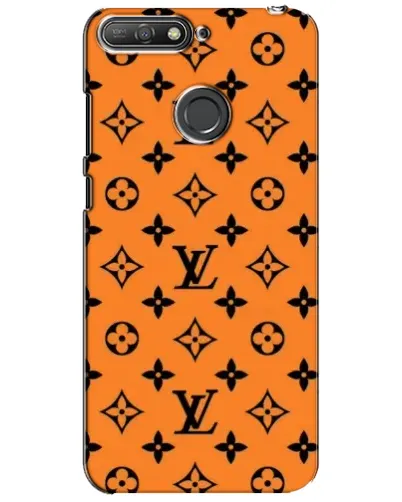 Чехол для Huawei Y6 Prime 2018 с картинкой «Оранжевый стиль LV»