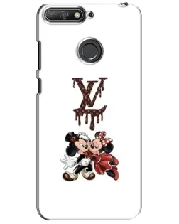 Чехол для Huawei Y6 Prime 2018 с картинкой «LV и Микки Маус»