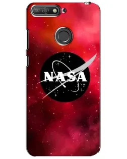 Чехол для Huawei Y6 Prime 2018 с картинкой «NASA — красная туманность»