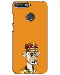 Чехол для Huawei Y6 Prime 2018 с картинкой «Золотая обезьяна Bored Ape»