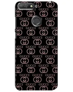 Чехол для Huawei Y6 Prime 2018 с картинкой «Классическая монограмма Gucci»