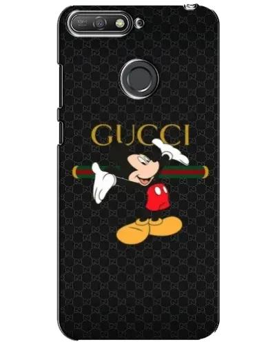 Чехол для Huawei Y6 Prime 2018 с картинкой «Микки Маус Gucci»