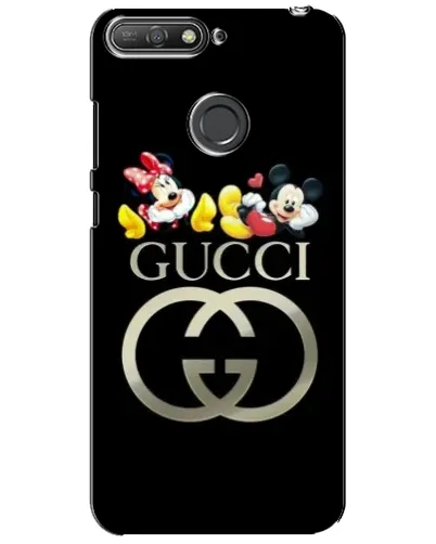 Чехол для Huawei Y6 Prime 2018 с картинкой «Gucci — герои Disney»