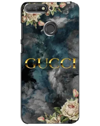 Чехол для Huawei Y6 Prime 2018 с картинкой «Абстрактные цветы Gucci»
