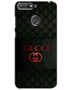 Чехол для Huawei Y6 Prime 2018 с картинкой «Gucci — стеганый черный»