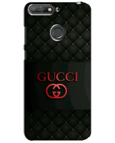 Чехол для Huawei Y6 Prime 2018 с картинкой «Gucci — стеганый черный»