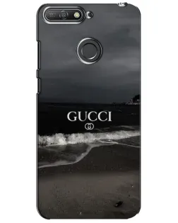 Чехол для Huawei Y6 Prime 2018 с картинкой «Gucci — морской прибой»