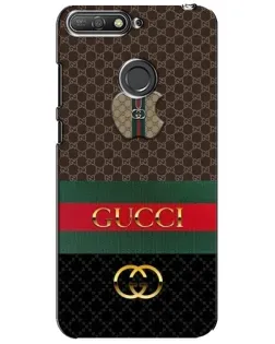 Чехол для Huawei Y6 Prime 2018 с картинкой «Gucci — брендированный десерт»