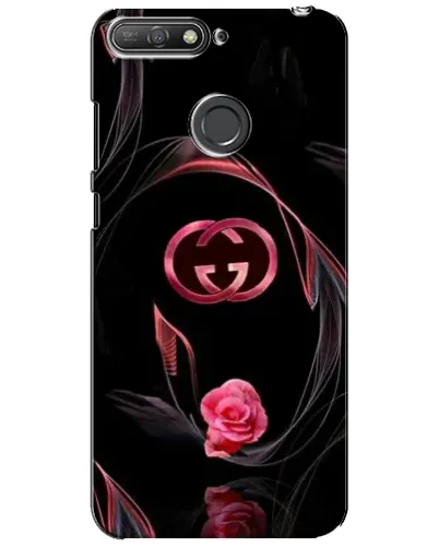 Чехол для Huawei Y6 Prime 2018 с картинкой «Gucci — неоновая роза»
