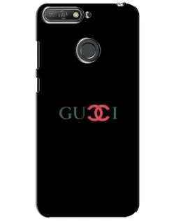 Чехол для Huawei Y6 Prime 2018 с картинкой «Gucci — красный градиент»
