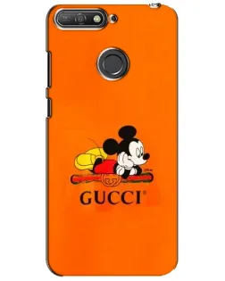 Чехол для Huawei Y6 Prime 2018 с картинкой «Микки Маус Gucci — оранж» Чехол для Huawei Y6 Prime 2018 с картинкой «Микки Маус Gucci — оранж»