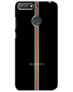Чехол для Huawei Y6 Prime 2018 с картинкой «Gucci — строгая линия» Чехол для Huawei Y6 Prime 2018 с картинкой «Gucci — строгая линия»