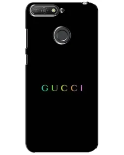 Чехол для Huawei Y6 Prime 2018 с картинкой «Gucci — неоновый минимализм» Чехол для Huawei Y6 Prime 2018 с картинкой «Gucci — неоновый минимализм»