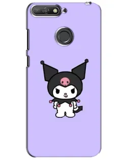 Чехол для Huawei Y6 Prime 2018 с картинкой «Kuromi — нежный фиолетовый»