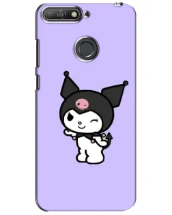 Чехол для Huawei Y6 Prime 2018 с картинкой «Классическая Kuromi»