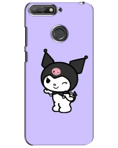Чехол для Huawei Y6 Prime 2018 с картинкой «Классическая Kuromi» Чехол для Huawei Y6 Prime 2018 с картинкой «Классическая Kuromi»