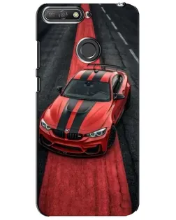 Чехол для Huawei Y6 Prime 2018 с картинкой «BMW на красной дорожке»