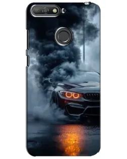Чехол для Huawei Y6 Prime 2018 с картинкой «BMW M-Power — абстракция»