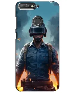 Чехол для Huawei Y6 Prime 2018 с картинкой «PUBG — реалистичный герой»