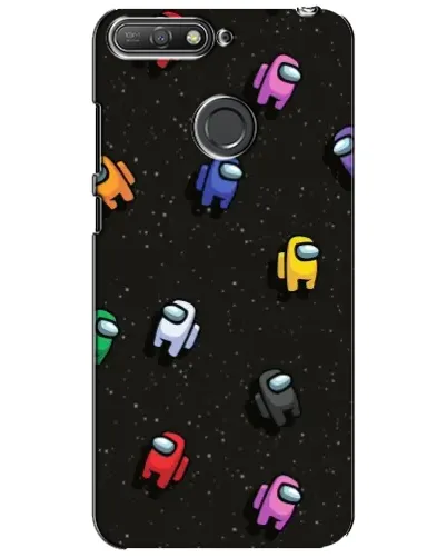 Чехол для Huawei Y6 Prime 2018 с картинкой «Космический паттерн Among Us» Чехол для Huawei Y6 Prime 2018 с картинкой «Космический паттерн Among Us»
