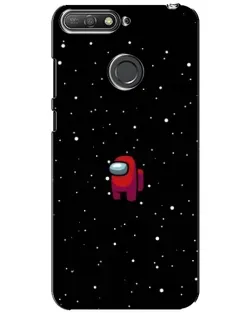 Чехол для Huawei Y6 Prime 2018 с картинкой «Красный Among Us»
