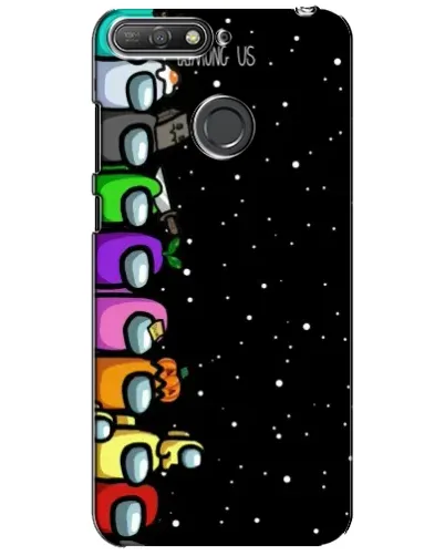 Чехол для Huawei Y6 Prime 2018 с картинкой «Команда Among Us» Чехол для Huawei Y6 Prime 2018 с картинкой «Команда Among Us»