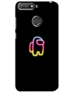 Чехол для Huawei Y6 Prime 2018 с картинкой «Among Us градиент»