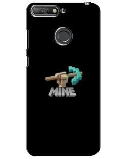 Чехол для Huawei Y6 Prime 2018 с картинкой «Алмазная кирка»