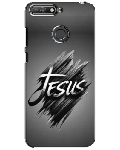 Чехол для Huawei Y6 Prime 2018 с картинкой «Надпись Jesus Graffiti»