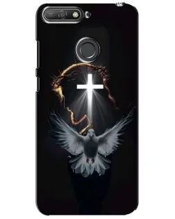 Чехол для Huawei Y6 Prime 2018 с картинкой «Голубь и Свет»