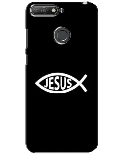 Чехол для Huawei Y6 Prime 2018 с картинкой «Классический Jesus»