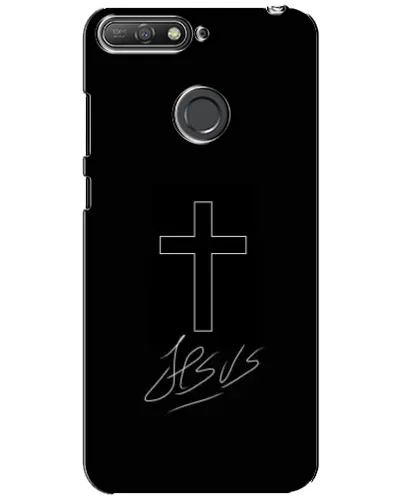 Чехол для Huawei Y6 Prime 2018 с картинкой «Графический крест Jesus» Чехол для Huawei Y6 Prime 2018 с картинкой «Графический крест Jesus»