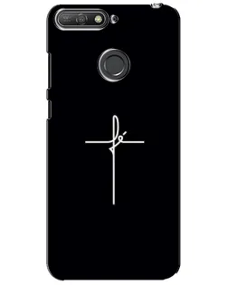 Чехол для Huawei Y6 Prime 2018 с картинкой «Тонкий крест»