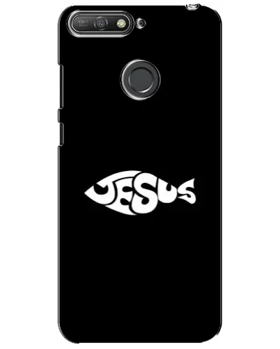 Чехол для Huawei Y6 Prime 2018 с картинкой «Рыба Jesus» Чехол для Huawei Y6 Prime 2018 с картинкой «Рыба Jesus»