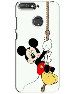Чехол для Huawei Y6 Prime 2018 с картинкой «Mickey на канате»