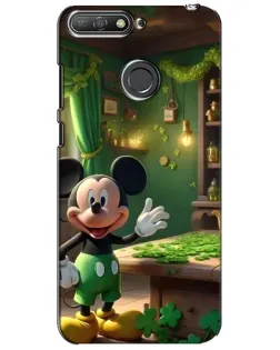 Чехол для Huawei Y6 Prime 2018 с картинкой «Микки в мастерской»
