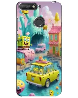 Чехол для Huawei Y6 Prime 2018 с картинкой «Монстр-трак приключения»