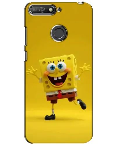 Чехол для Huawei Y6 Prime 2018 с картинкой «Позитивный Губка Боб»