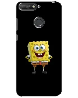 Чехол для Huawei Y6 Prime 2018 с картинкой «Классический Губка Боб»
