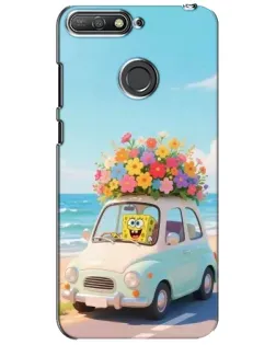 Чехол для Huawei Y6 Prime 2018 с картинкой «Автомобильное путешествие»